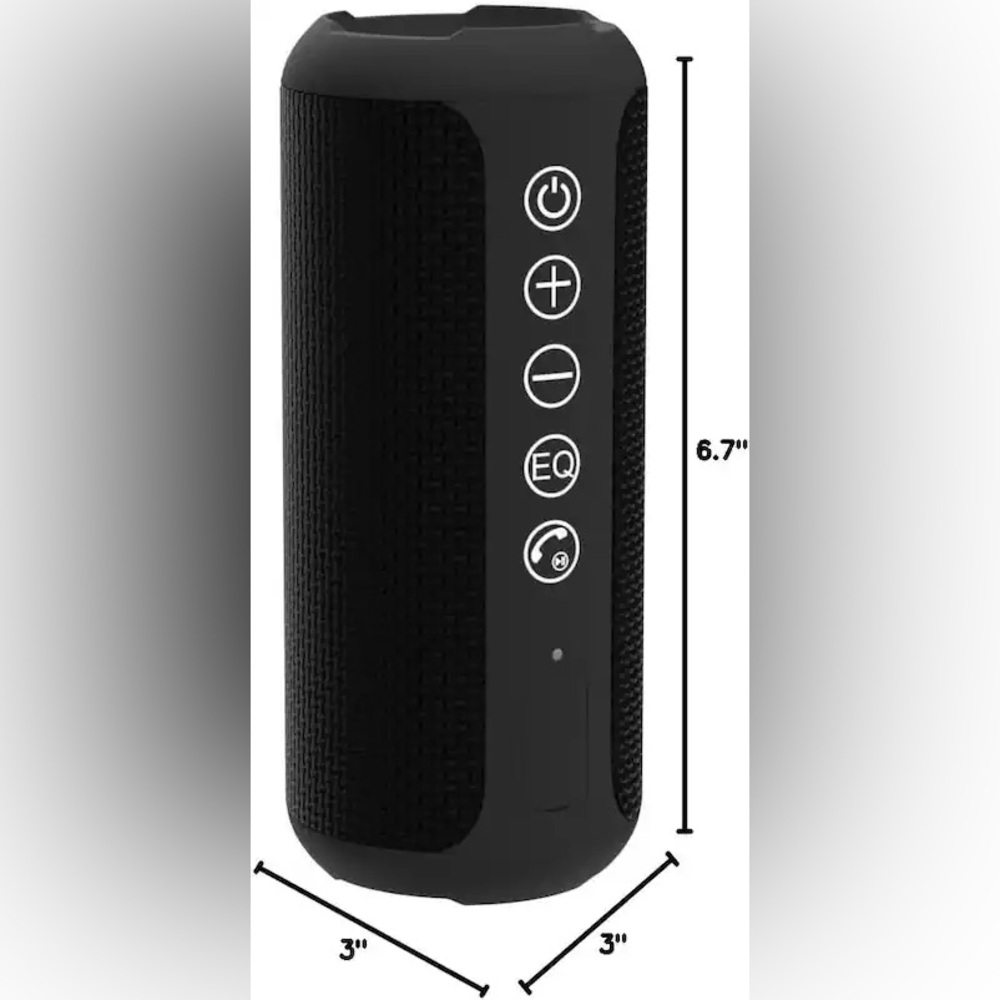 Ortizan Bluetooth wireless black portable speaker